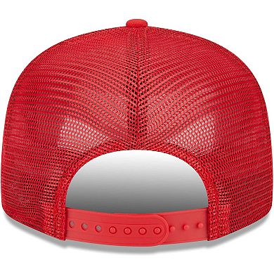 Men's New Era Red Tampa Bay Buccaneers Stacked Trucker 9FIFTY Snapback Hat