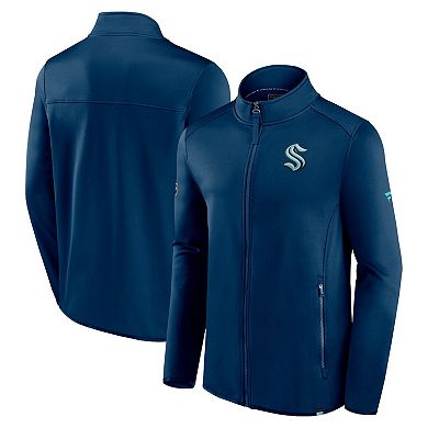 Men's Fanatics Branded  Deep Sea Blue Seattle Kraken Authentic Pro Full-Zip Jacket