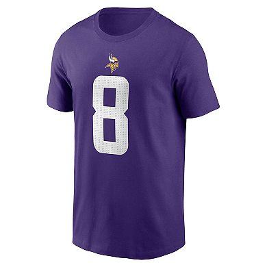 Men's Nike Kirk Cousins  Purple Minnesota Vikings  Player Name & Number T-Shirt
