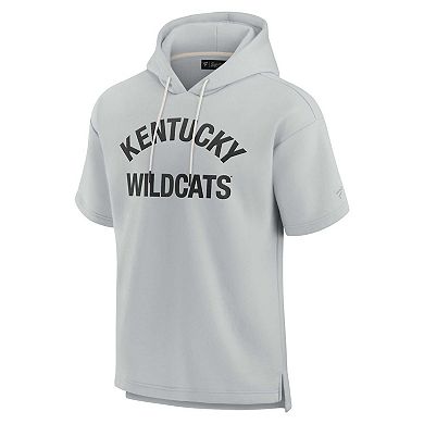 Unisex Fanatics Signature Gray Kentucky Wildcats Super Soft Fleece Short Sleeve Pullover Hoodie