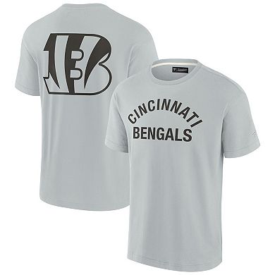 Unisex Fanatics Signature Gray Cincinnati Bengals Super Soft Short Sleeve T-Shirt
