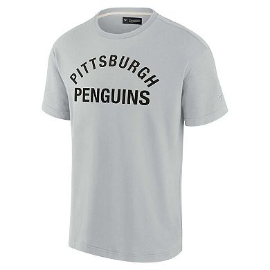 Unisex Fanatics Signature  Gray Pittsburgh Penguins Super Soft Short Sleeve T-Shirt