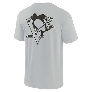 Unisex Fanatics Signature  Gray Pittsburgh Penguins Super Soft Short Sleeve T-Shirt