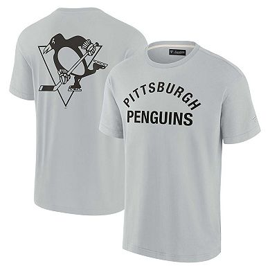 Unisex Fanatics Signature  Gray Pittsburgh Penguins Super Soft Short Sleeve T-Shirt