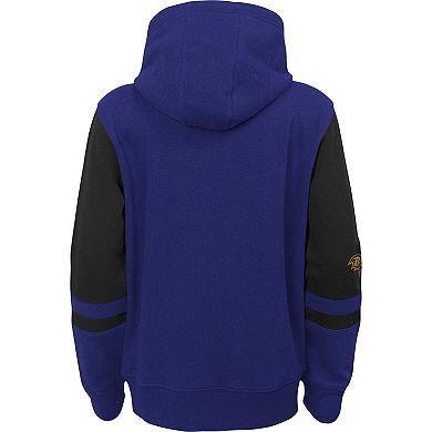 Preschool Purple Baltimore Ravens Stadium Color Block Full-Zip Hoodie