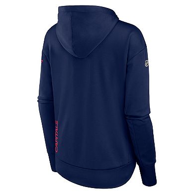 Women's Fanatics Branded  Navy Washington Capitals Authentic Pro Scuba Full-Zip Hoodie