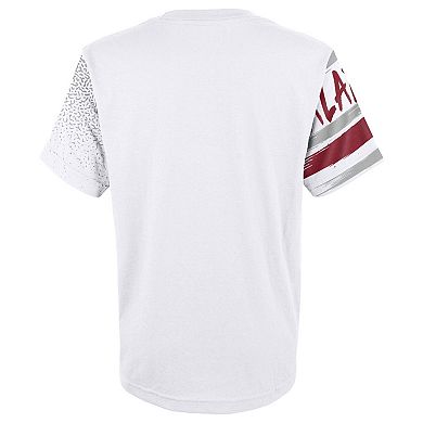 Preschool White Alabama Crimson Tide Gametime Multi-Hit Oversized T-Shirt