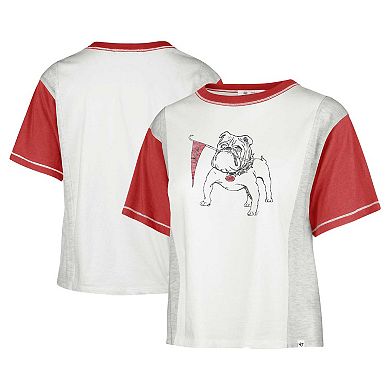 Women's '47 White Georgia Bulldogs Vault Premier Tilda T-Shirt
