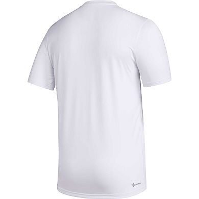 Men's adidas x Rich Mnisi Pride Collection White Texas A&M Aggies Pregame AEROREADY T-Shirt