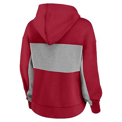Women's Fanatics Branded  Red Tampa Bay Buccaneers Filled Stat Sheet Pullover Hoodie