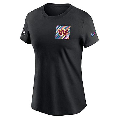 Women's Nike  Black Washington Commanders 2023 NFL Crucial Catch Sideline Tri-Blend T-Shirt