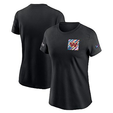 Women's Nike  Black Washington Commanders 2023 NFL Crucial Catch Sideline Tri-Blend T-Shirt