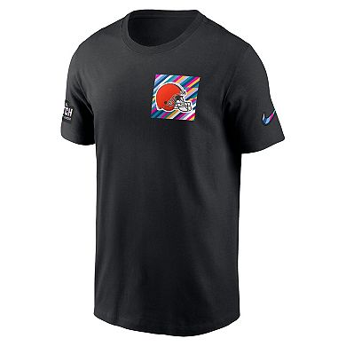 Men's Nike  Black Cleveland Browns 2023 NFL Crucial Catch Sideline Tri-Blend T-Shirt