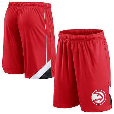 Men's Fanatics Branded Red Atlanta Hawks Slice Shorts