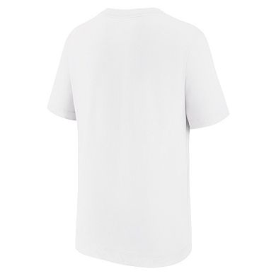 Youth Nike White Barcelona Mascot T-Shirt