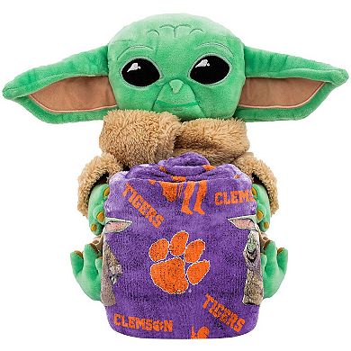 Northwest x Disney Clemson Tigers Yoda Hugger Pillow & Silk Touch Throw Set