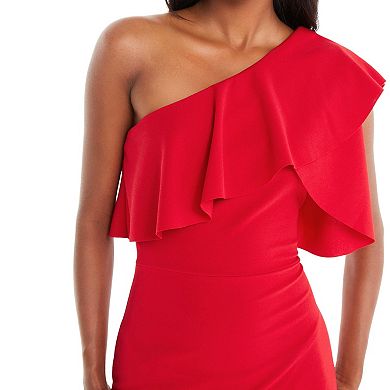 Quiz Women's Maxi With One Shoulder And Slit Detail