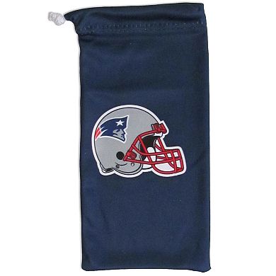 New England Patriots Chrome Wrap Sunglasses with Microfiber Bag