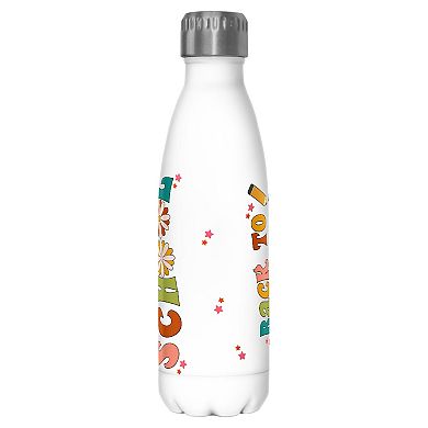 Back To School Retro Text 17 oz. Stainless Steel Bottle