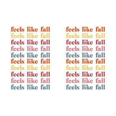 Feels Like Fall Stack Text 17-oz. Stainless Steel Water Bottle