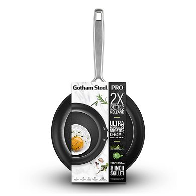 Gotham Steel Professional Hard Anodized 8-in. Ultra Ceramic Frypan