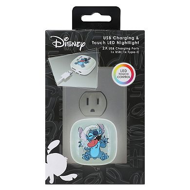 Disney's Stitch Lick Screen USB Charger & Touch LED Nightlight