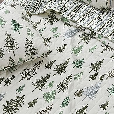 Madelinen® All Season Evergreen Tree Quilt Set