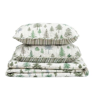 Madelinen® All Season Evergreen Tree Quilt Set