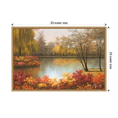 Autumn Palette by Diane Romanello Framed Canvas Wall Art Print