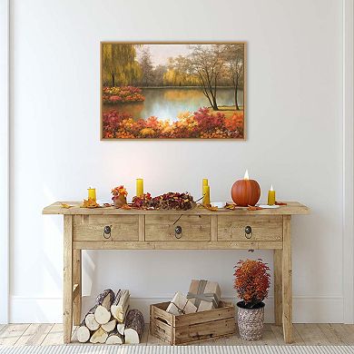 Autumn Palette by Diane Romanello Framed Canvas Wall Art Print