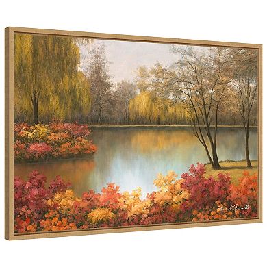 Autumn Palette by Diane Romanello Framed Canvas Wall Art Print