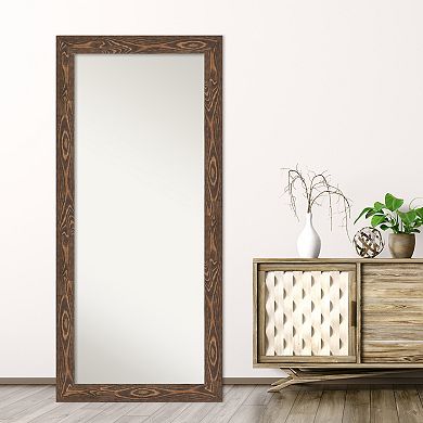 Bridget Black Wood Full Length Floor Leaner Mirror