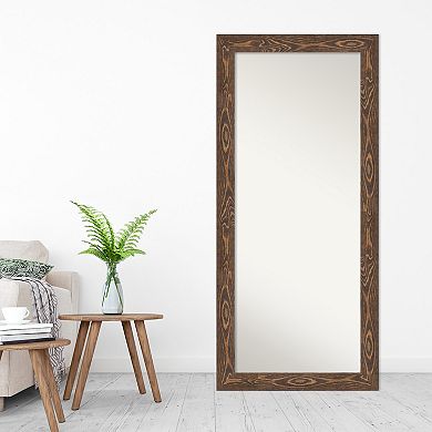 Bridget Black Wood Full Length Floor Leaner Mirror