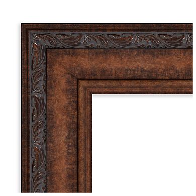 Decorative Bronze Beveled Bathroom Wall Mirror