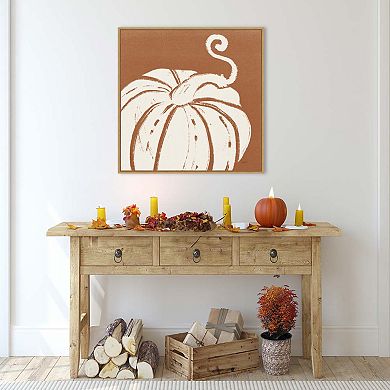 Autumn Tones VI Dark Orange by Anne Tavoletti Framed Canvas Wall Art Print