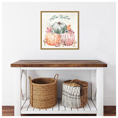 Harvest Touch V by Dina June Framed Canvas Wall Art Print