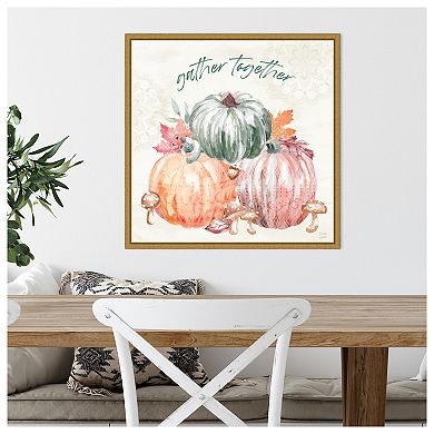 Harvest Touch V by Dina June Framed Canvas Wall Art Print