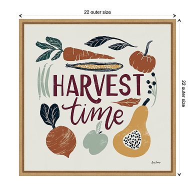 Harvest Lettering I by Becky Thorns Framed Canvas Wall Art Print