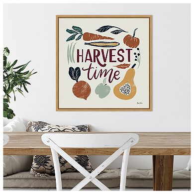 Harvest Lettering I by Becky Thorns Framed Canvas Wall Art Print