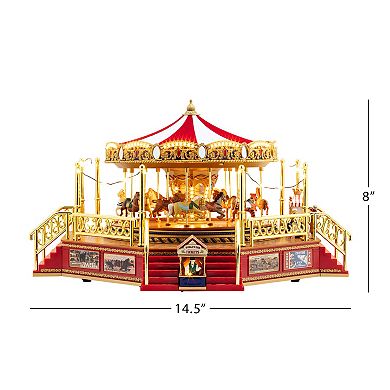 Mr Christmas 90th Anniversary Collection World's Fair Boardwalk Carousel