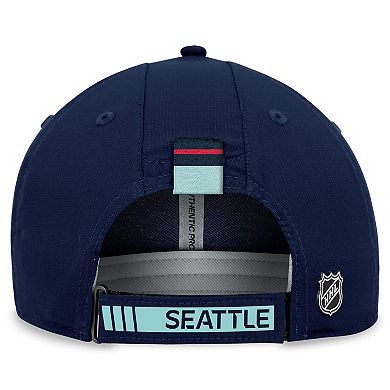 Men's Fanatics Branded Deep Sea Blue Seattle Kraken Authentic Pro Rink Adjustable Hat