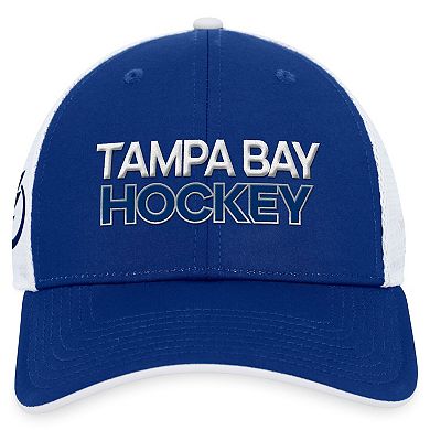 Men's Fanatics Branded  Blue Tampa Bay Lightning Authentic Pro Rink Trucker Adjustable Hat