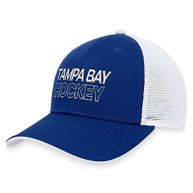 Men's Fanatics Branded  Blue Tampa Bay Lightning Authentic Pro Rink Trucker Adjustable Hat