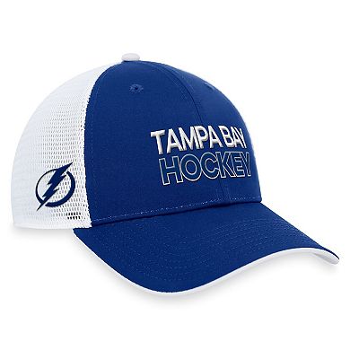 Men's Fanatics Branded  Blue Tampa Bay Lightning Authentic Pro Rink Trucker Adjustable Hat