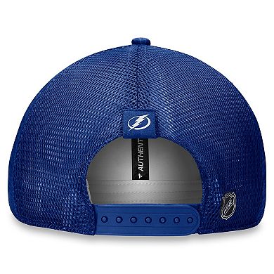 Men's Fanatics Branded  Blue Tampa Bay Lightning Authentic Pro Road Trucker Adjustable Hat