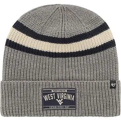 Men's '47 Charcoal West Virginia Mountaineers Penobscot Cuffed Knit Hat