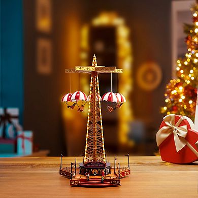 Mr Christmas World's Fair Parachute Ride Table Decor