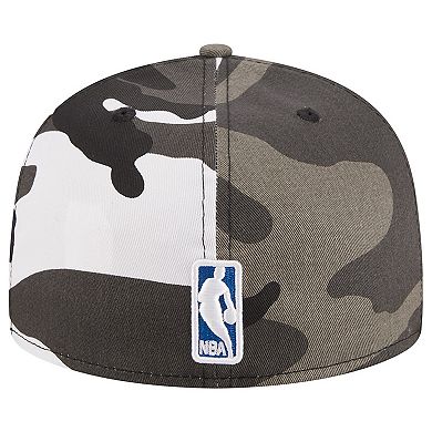 Men's New Era Dallas Mavericks Snow Camo 59FIFTY Fitted Hat