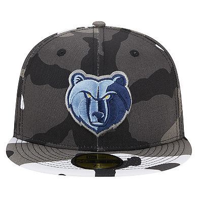 Men's New Era Memphis Grizzlies Snow Camo 59FIFTY Fitted Hat