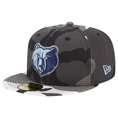 Men's New Era Memphis Grizzlies Snow Camo 59FIFTY Fitted Hat
